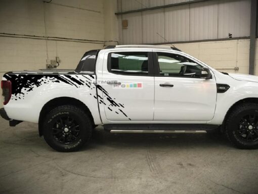 Decal Sticker Vinyl Bed Splash Mud Kit Ford Ranger T6 2011-2017