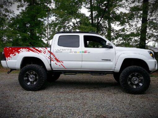 Decal Sticker Vinyl Bed Splash Mud Kit Toyota Tacoma 2004-2017