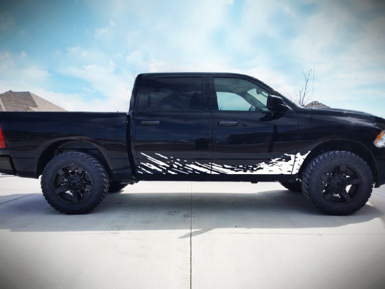 Off-Road Mud Splash Decal Graphic Vinyl Compatible with Dodge Ram 2009 ...