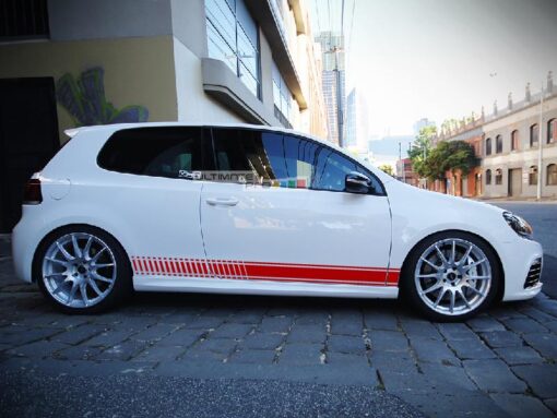 Decal Sticker Vinyl Side Racing Stripes Volkswagen VW Golf Mk6 and Mk7