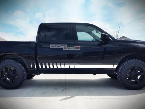 Set of Side Door Stripes Decal Sticker Graphic Dodge Ram 2009-2016