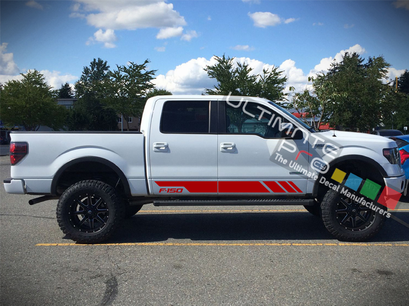 2x Side Stripes Decal Sticker Graphic Compatible with Ford F150 Series ...