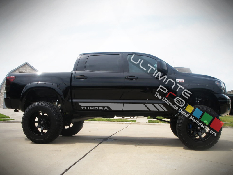 Set of Side Stripes Decal Sticker Graphic Compatible with Toyota Tundra ...