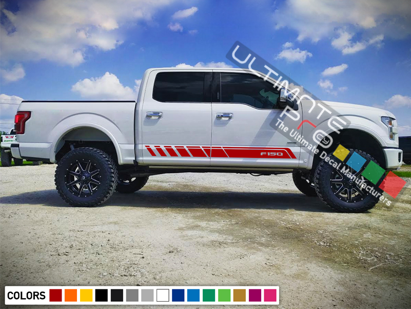 Side Stripes Decal Sticker Graphic Compatible with Ford F150 Series ...