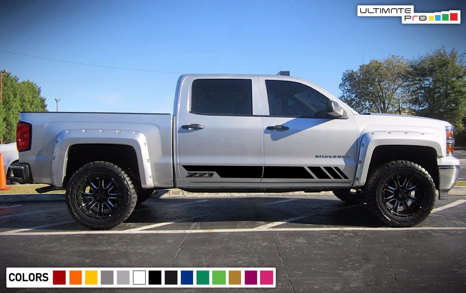 Decal Sticker Vinyl Door Stripes For Chevrolet Silverado 1500 Z71 Sport