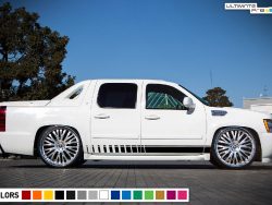 Chevrolet avalanche decals, racing stickers and vehicle graphics