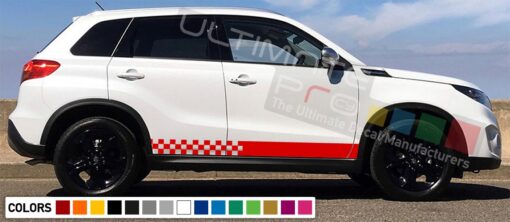 Decal Sticker Side Racing Stripes Compatible with Suzuki Vitara 2008-Present