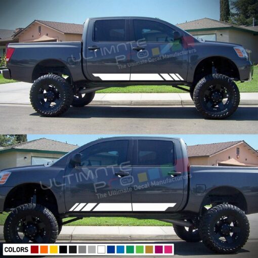 Decal Racing Stripes Compatible with Nissan Titan 2003-Present