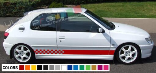 Decal  Vinyl Side Racing Stripes Compatible with Peugeot 208 2010-Present