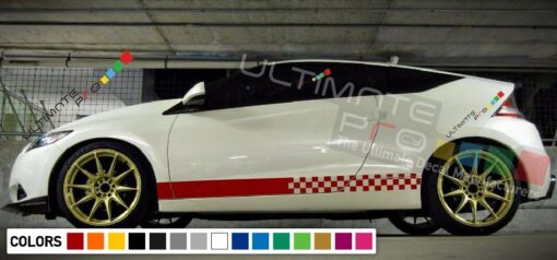 Decal Stickers Vinyl Side Racing Stripes Compatible with Honda CR-Z 2010-Present