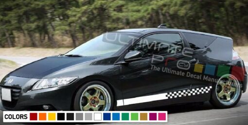 Decal Stickers Vinyl Side Racing Stripes Compatible with Honda CR-Z 2010-Present