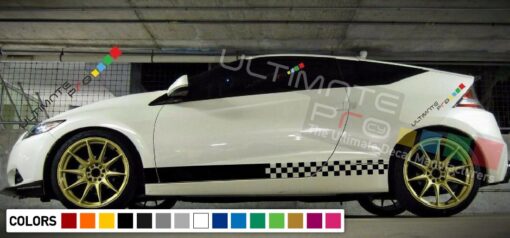 Decal Stickers Vinyl Side Racing Stripes Compatible with Honda CR-Z 2010-Present