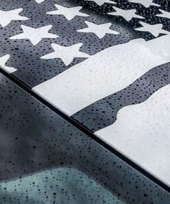 Roof Banner American Flag Style Decal Dodge Charger US Flag Sticker