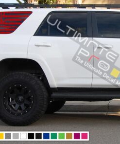 Decals Sticker Back Window Destorder US Flag Kit Toyota 4Runner 