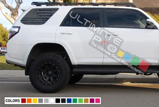 Decals Sticker Back Window Destorder US Flag Kit Toyota 4Runner