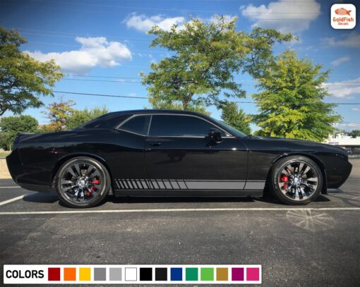 Side Stripes Decal Sticker Vinyl For Dodge challenger RT SRT8 2008 - Present