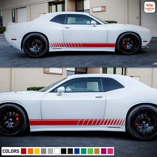 Side Stripes Decal Sticker Vinyl For Dodge challenger RT SRT8 2008 - Present