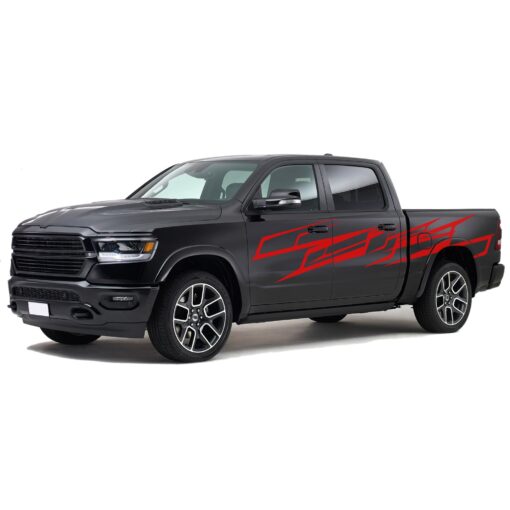 Pattern Sticker Bed Decals Graphics Vinyl for Dodge Ram Crew Cab 1500