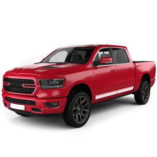 Simple Side Door Stripes Graphics Vinyl for Dodge Ram Crew Cab 1500