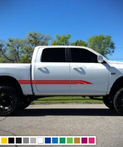 Side Door Stripes Decal Sticker Sport Dodge Ram 2009 - Present