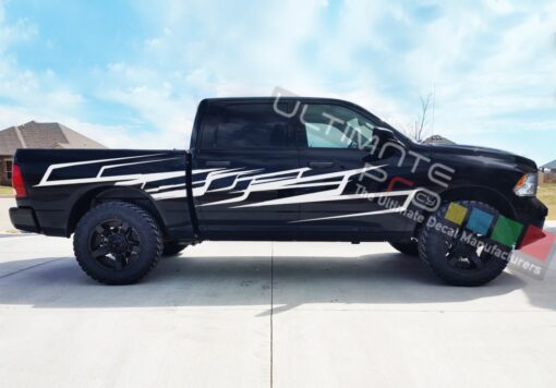 Side Decal Sticker Modern Pattern Vinyl Dodge Ram 2011 - Present