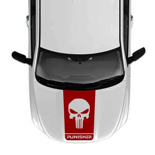 Hood Punisher Decal Sticker Vinyl For Dodge Ram 2009 - Present