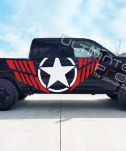 Side Door Big Star Decal Sticker Graphic Dodge Ram 2009 - Present