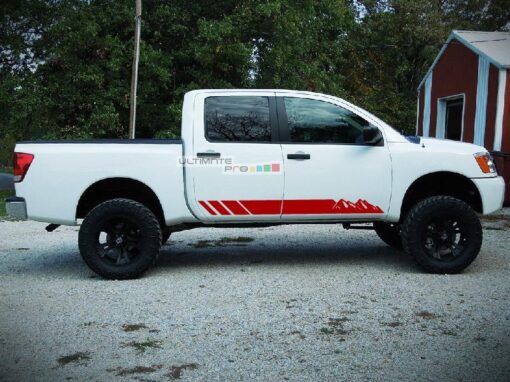 Decal Sticker Graphic Left and Right Side Stripe Kit Nissan Titan 2003-2017