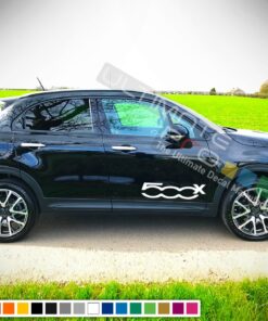 Side Stripes Decal Sticker For Fiat 500X 2016 - Present