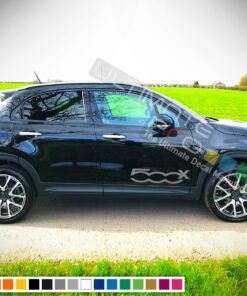 Side Stripes Decal Sticker For Fiat 500X 2016 - Present