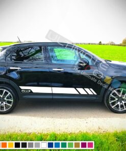 Side Stripes Decal For Fiat 500X 2016 - Present