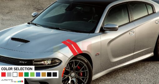 Side Fender Stripes Decal Vinyl For Dodge Charger 2011 - Present