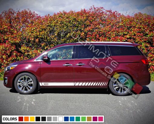 Side Doors Sport Stripe Decal Kit for Kia Sedona 2015 - Present