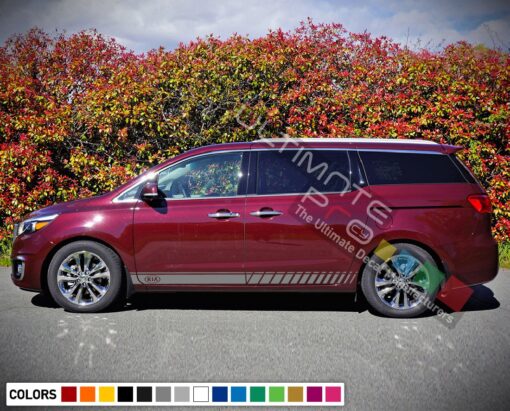 Side Doors Sport Stripe Decal Kit for Kia Sedona 2015 - Present