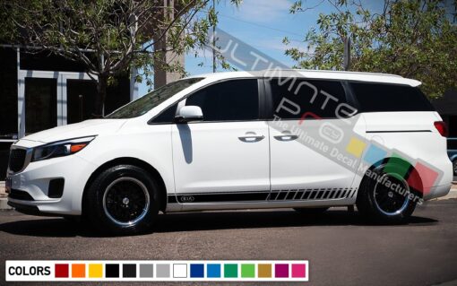 Side Doors Sport Stripe Decal Kit for Kia Sedona 2015 - Present