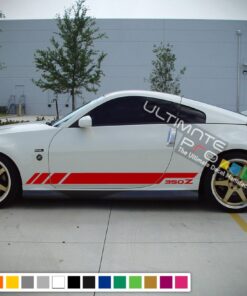 Decal Sticker Vinyl Side Racing Stripes Compatible with Nissan 350 Z Fairlady Z 2002-Present