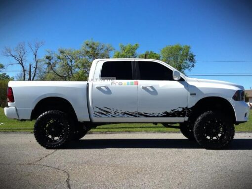 Off-Road Mud Splash Decal Graphic Vinyl Dodge Ram 2009-2017