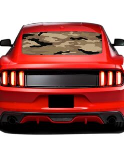 Army 2 Perforated Sticker for Ford Mustang decal 2015 - Present