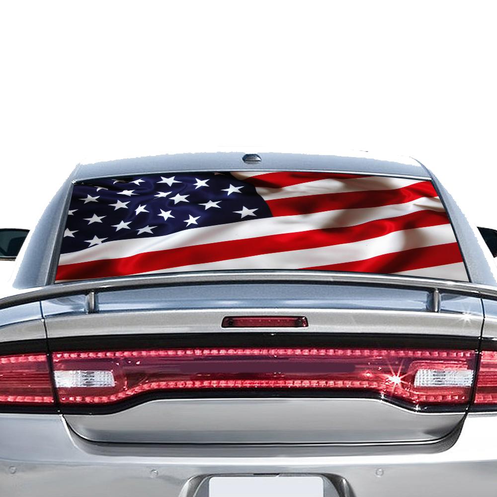 Rear Window Perforated decal Dodge Charger 2011 - Present