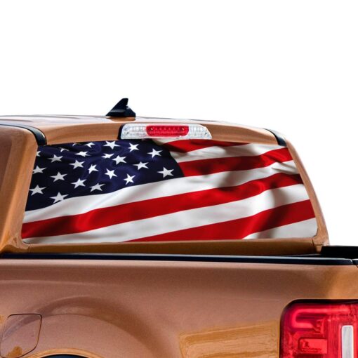 USA Flag Perforated for Ford Ranger decal 2010 - Present