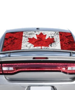 Canada Flag Perforated for Dodge Charger 2011 - Present
