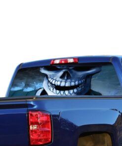 Skull 1 Perforated for Chevrolet Silverado decal 2015 - Present