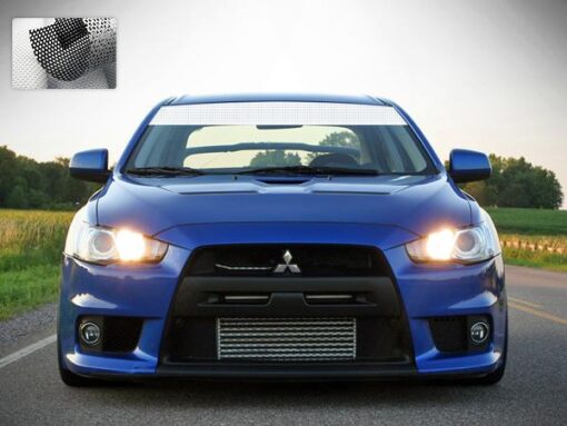 Windshield Banner Sun Visor Strip Decal Sticker Vinyl Mitsubishi EVO