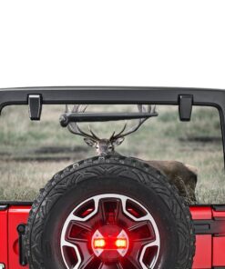 Deer 2 Perforated for Jeep Wrangler JL, JK decal 2007 - Present