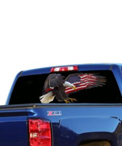 USA Eagle 1 Perforated for Chevrolet Silverado decal 2015 - Present