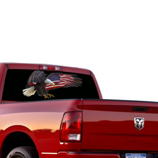 USA Eagle Perforated for Dodge Ram decal 2015 - Present