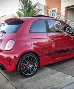 Racing Side Stripes Decal Sticker Compatible with Fiat 500 Abarth