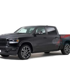 Mud Splash Bed Decals Graphics Vinyl For Dodge Ram Crew Cab 1500 Red / 2019-Present Side Door