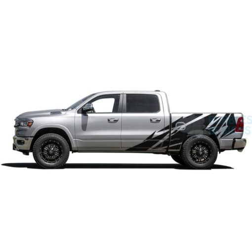 Pattern Bed Decals Graphics Vinyl For Dodge Ram Crew Cab 1500 Side Door Sticker