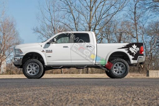 Side Bed Graphic Decal Canada Flag Dodge Ram 2009 - Present